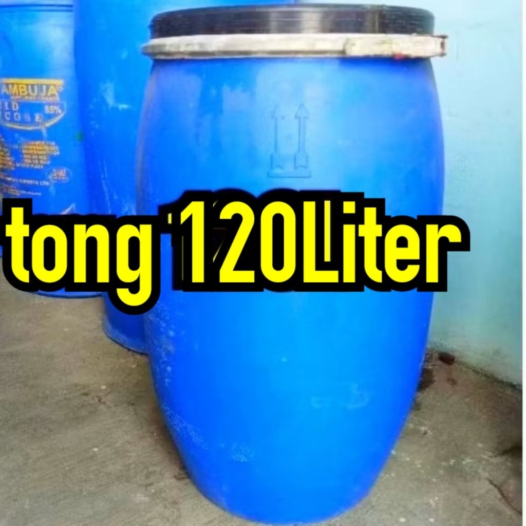 drum plastik 120liter/125L bahan tebal.drum tandon air.drum silase dll