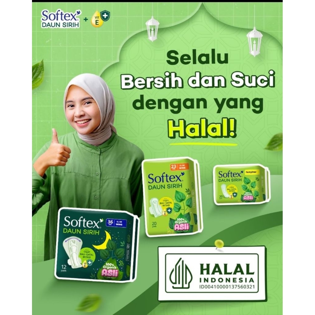 Softex Daun Sirih Pembalut Renteng [1 renteng isi 10]