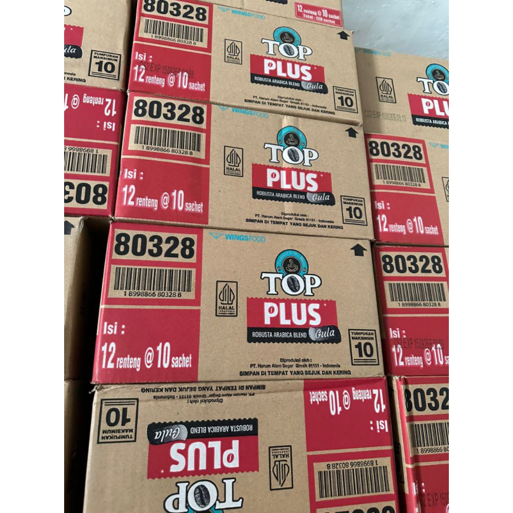 

1 karton KOPI TOP PLUS GULA 120SACHET