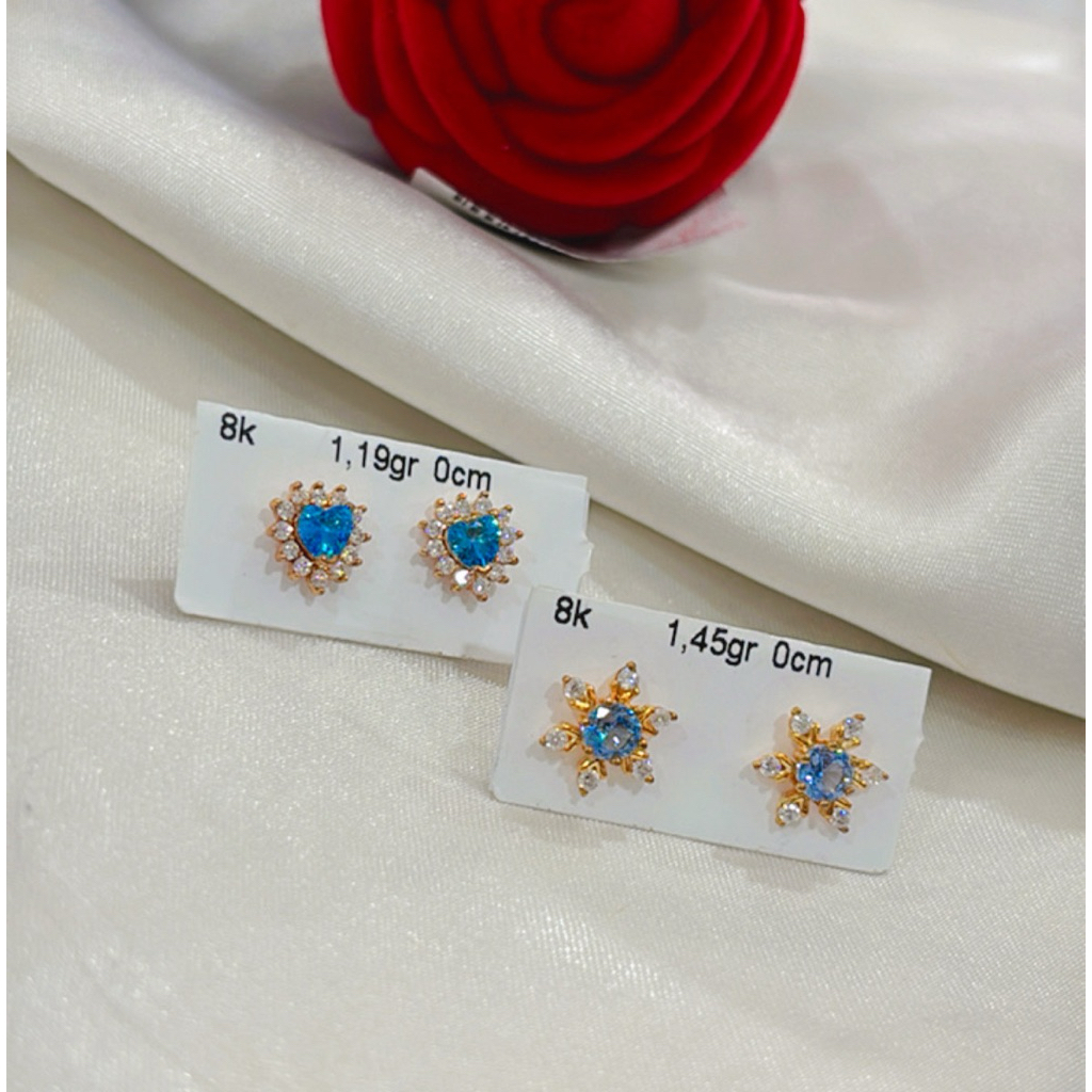 anting subang emas 8k