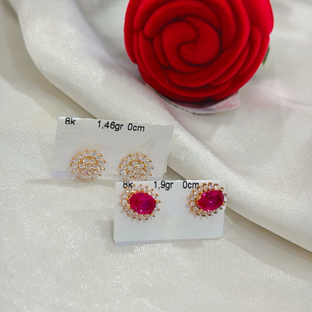 anting subang emas 8k