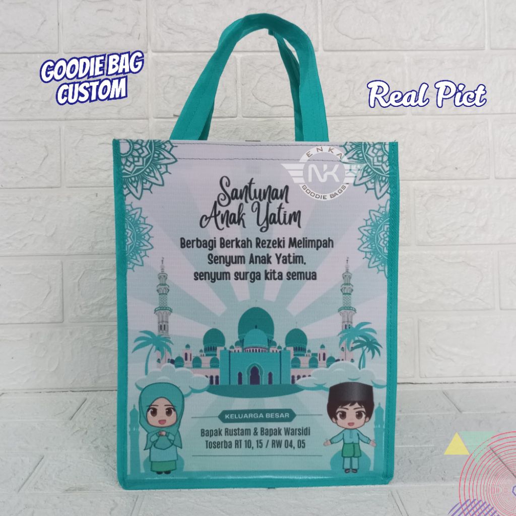 

Tas Acara Santunan Anak Yatim Custom / Tas Spunbond / Tas Hajatan Custom