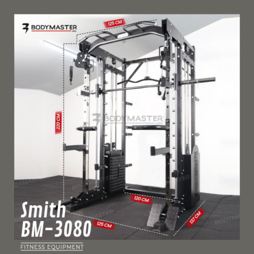 MunnnFit | Smith BM - 3080 smith machine import smith bodymaster alat fitness smith multifungsi