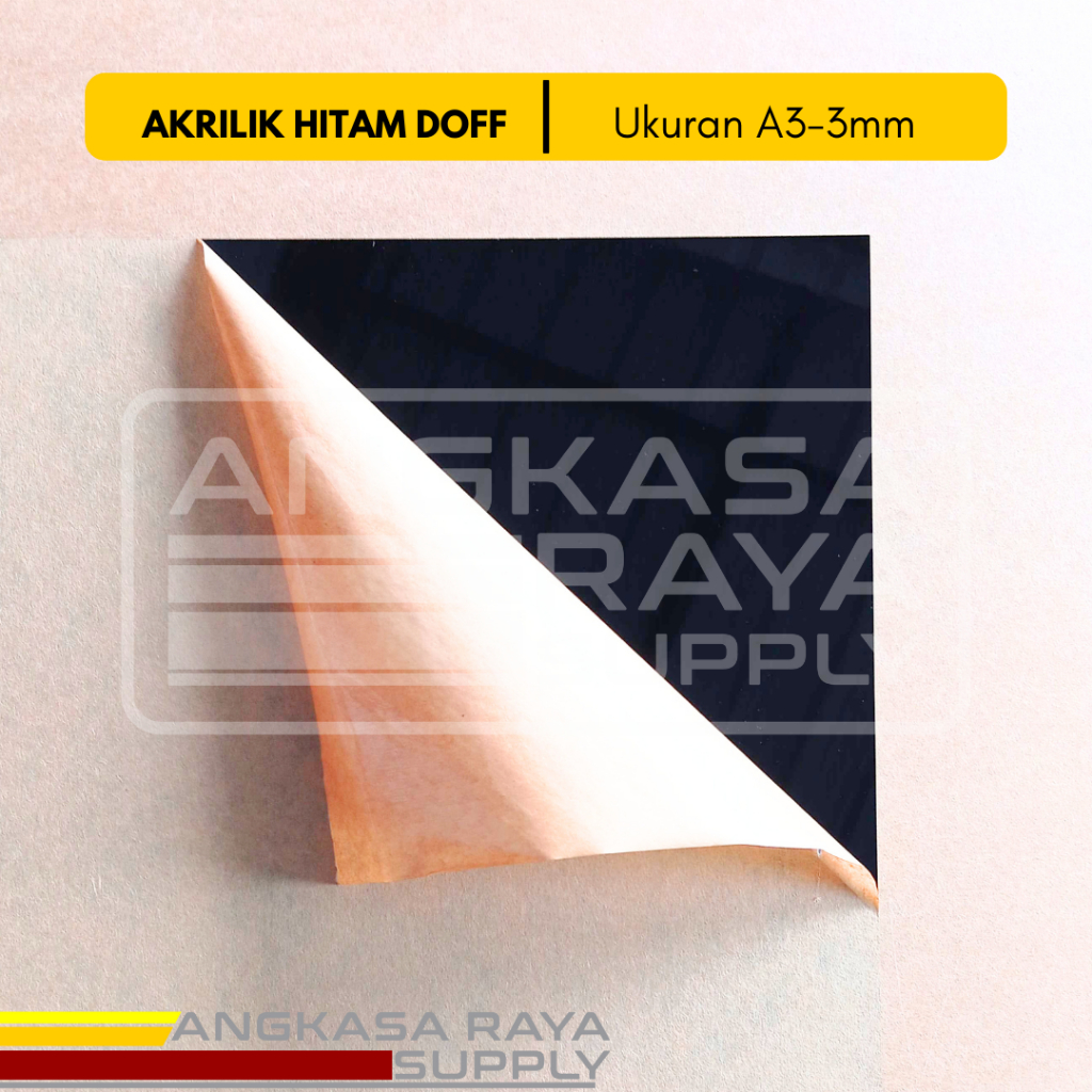 

Akrilik Hitam Doff A3-3mm/Akrilik murah/Akrilik Hitam