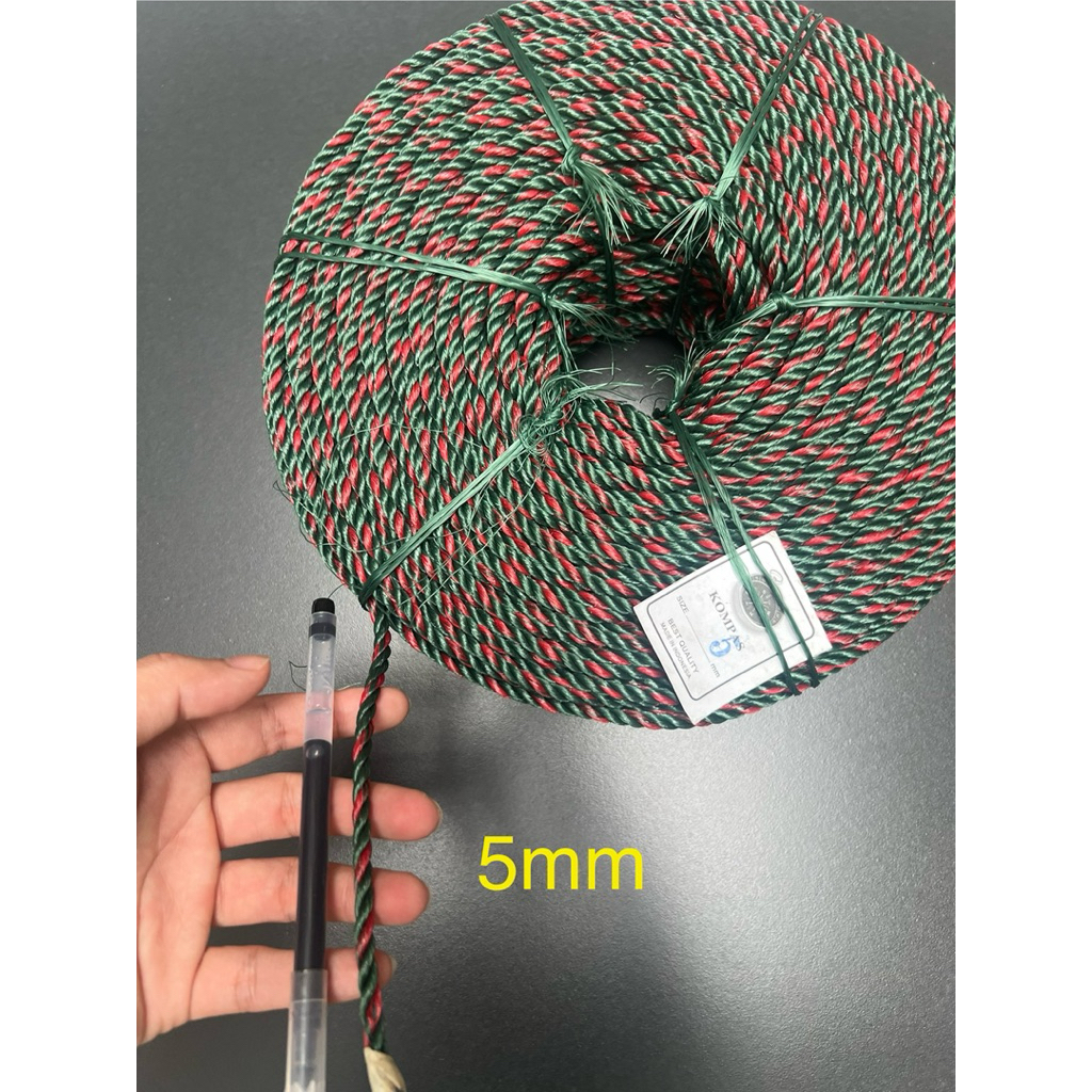 

TALI TAMBANG PE 5mm PER ROLL / TALI JEMURAN 5mm / TALI TAMPAR