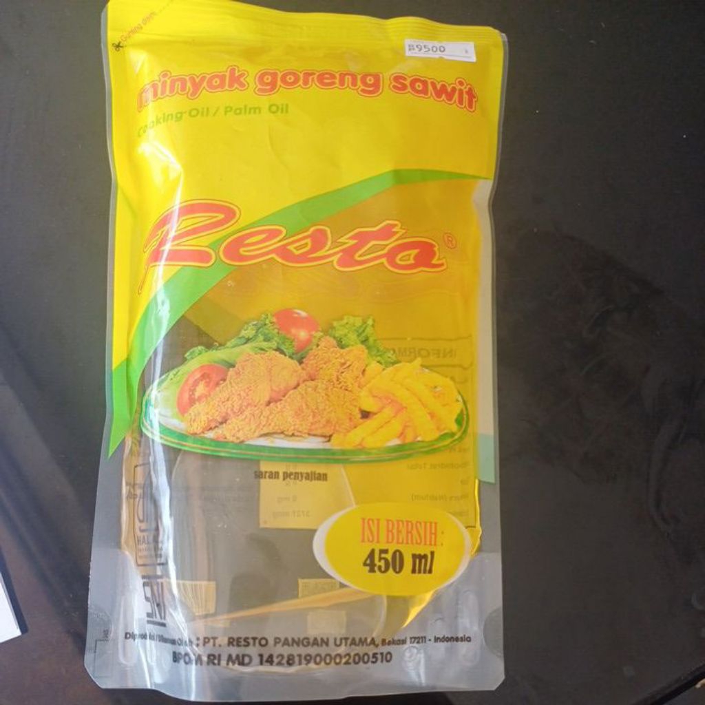 

Resto minyak goreng 450 ml
