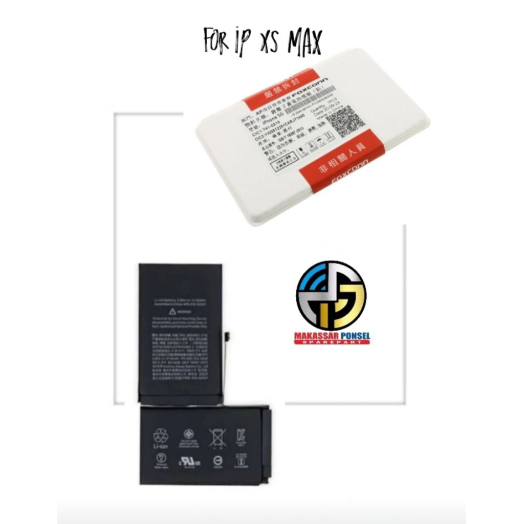 BATERAI IPHONE XS MAX ORI 100% FOXCONN