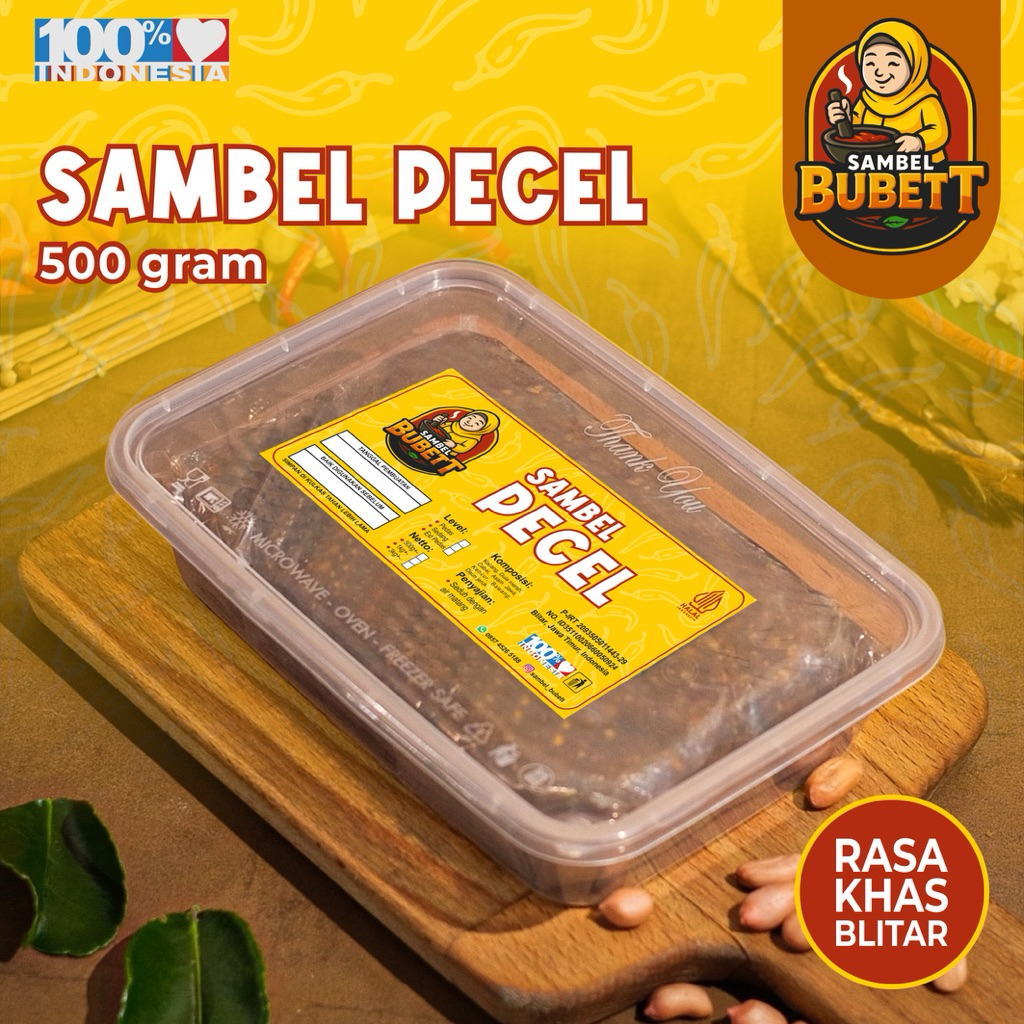 

500g Sambel Pecel Blitar – Praktis, Alami, Tanpa Pengawet | SAMBEL BUBETT