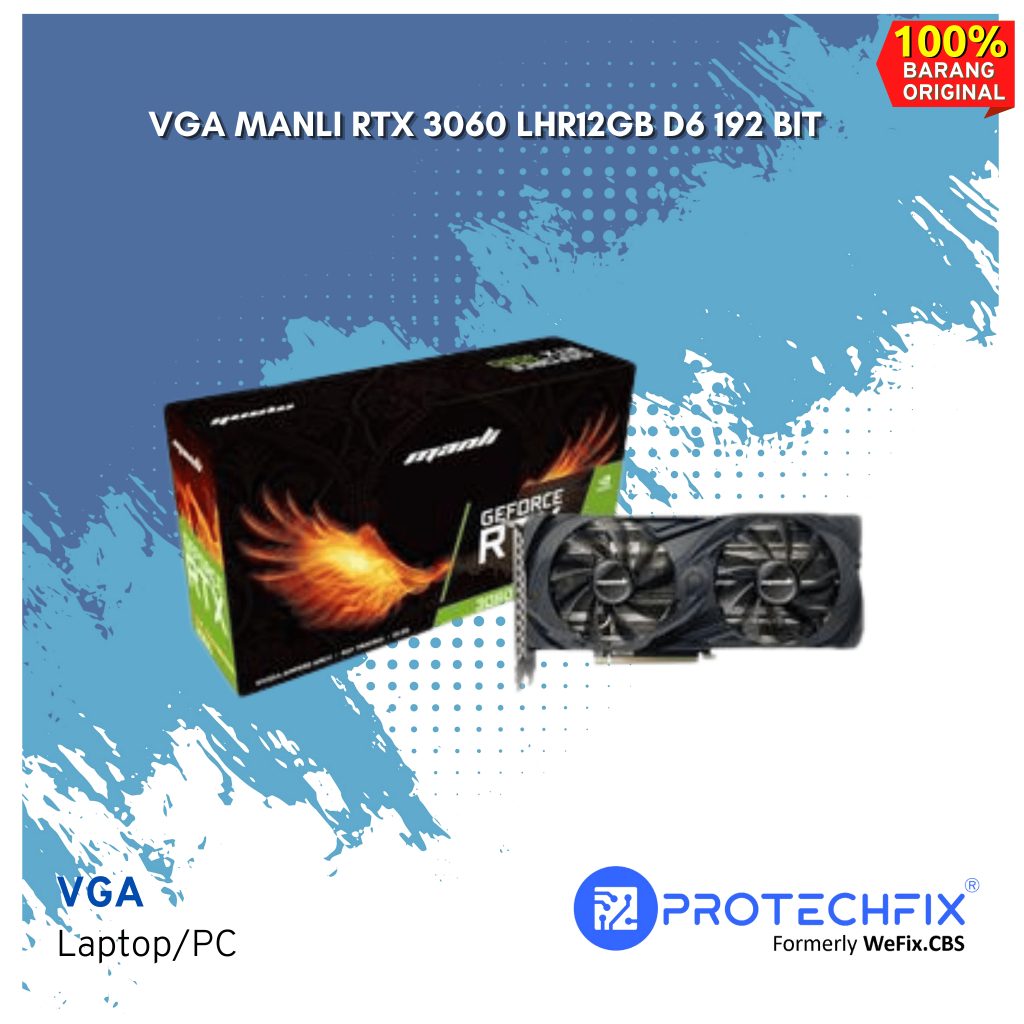 VGA MANLI RTX 3060 LHR12GB D6 192 BIT