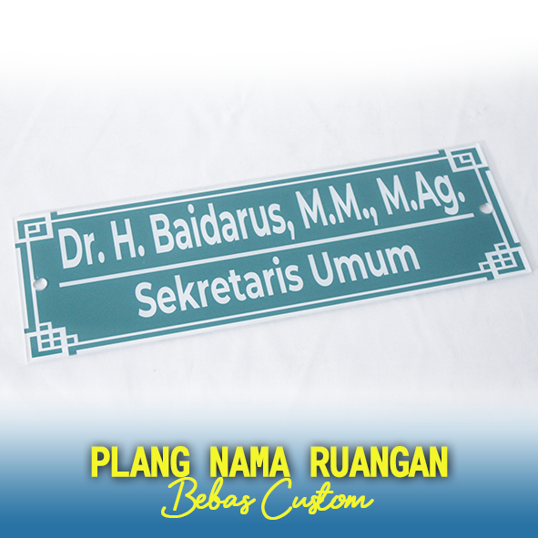 Plang Nama Ruangan Kantor, Plang Ruangan Sekolahan, Plang Nama Ruangan Murah Meriah Bahan Arkrilik B