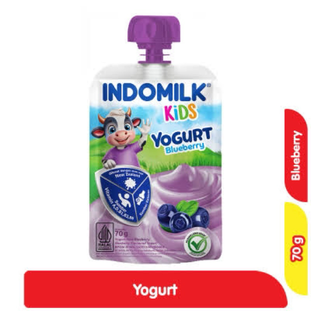 

Indomilk Yoghurt Rasa Blueberry