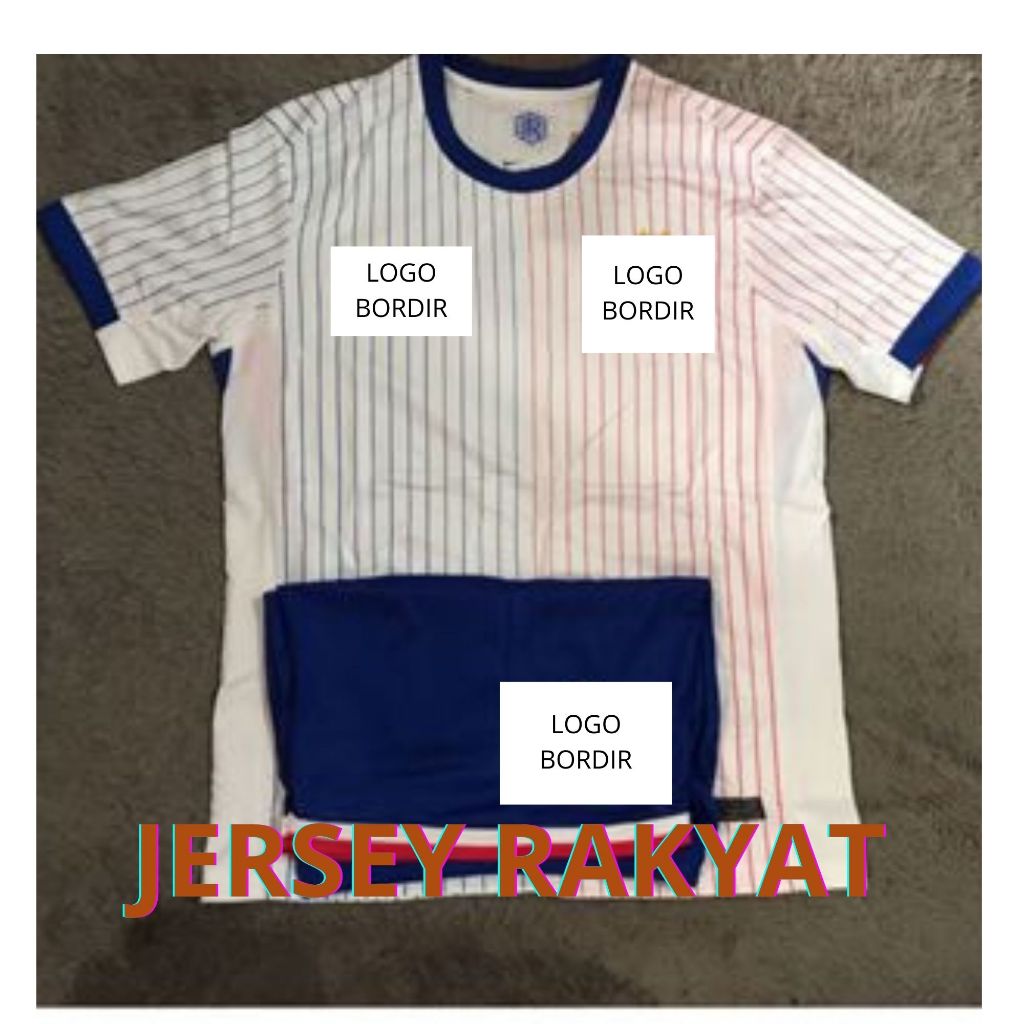 baju bola p putih biru 2024 2025