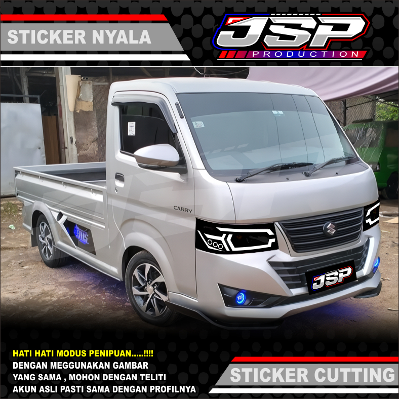 [004] STICKER CUTTING LAMPU DEPAN CARRY NEW / STICKER CARRY TAYO / HEADLAMP CARRY TAYO / STICKER CAR