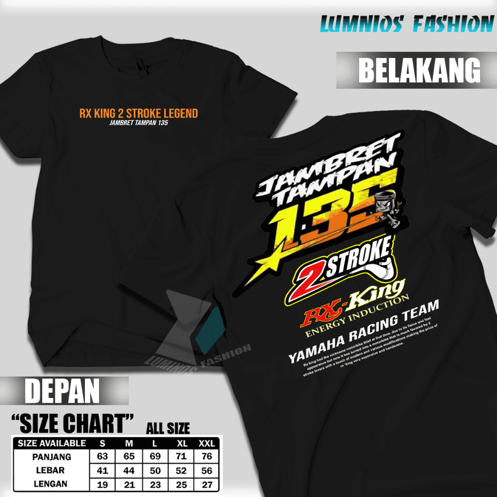 KAOS RX KING TERLARIS JAMBRET TAMPAN | T-SHIRT RXKING 2 STROKE LEGEND JT | Kaos Touring CHILHOOD Off