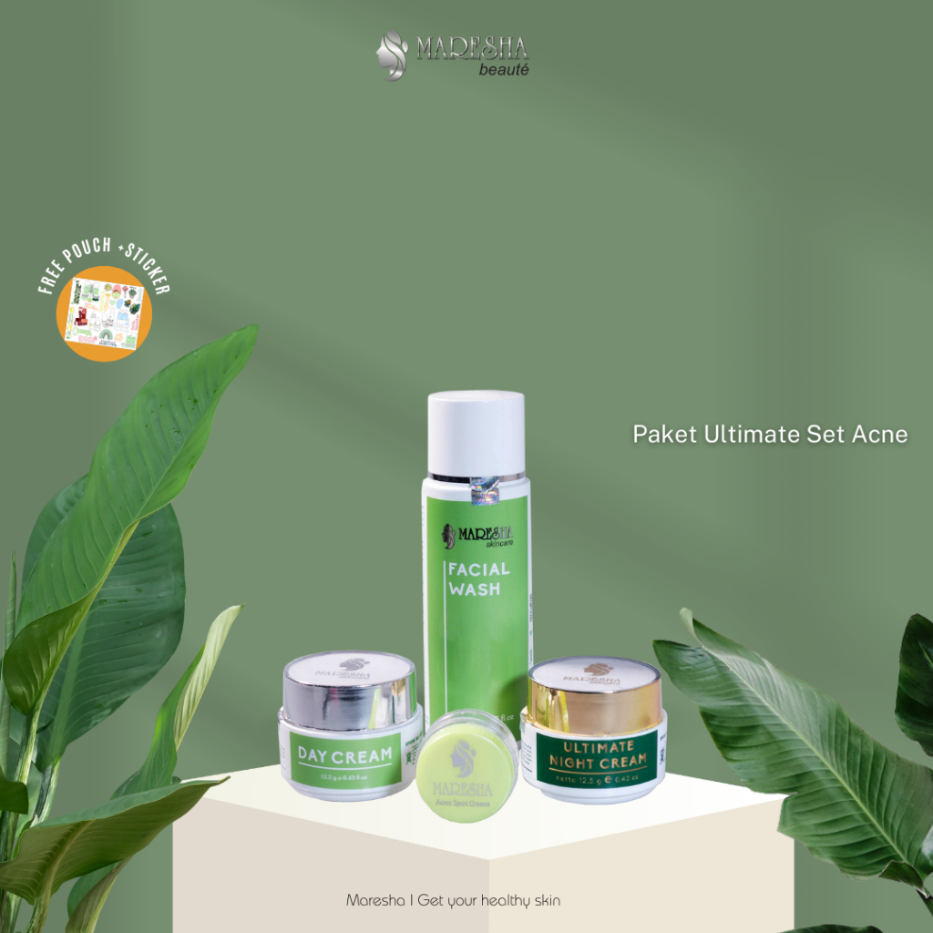 Maresha Ultimate Set Acne | Paket Skincare Jerawat Ampuh & Hilangkan Bekasnya