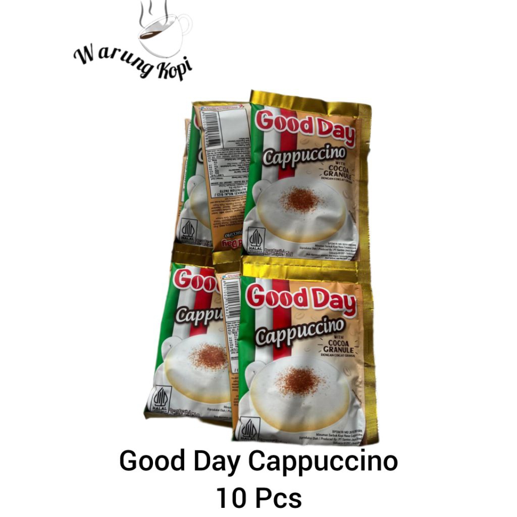 

Kopi Good Day Cappuccino 25 gr (isi 10)