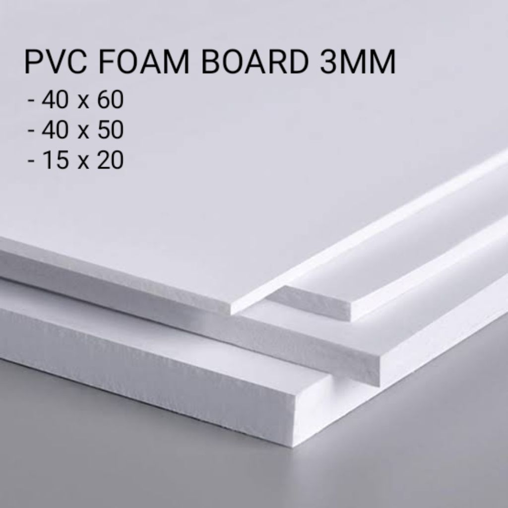 

PVC Foam Board 3mm Polos Putih Bahan Maket
