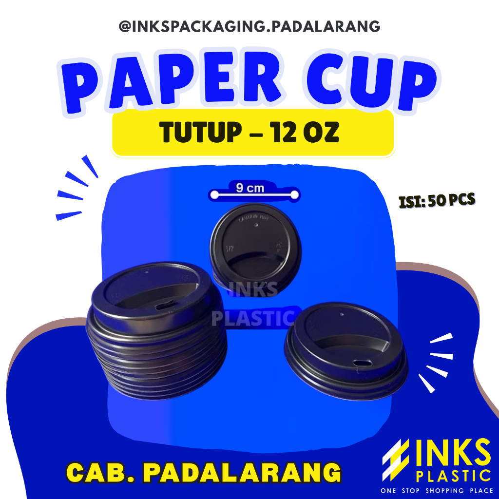 TUTUP LID PAPER CUP 12 OZ