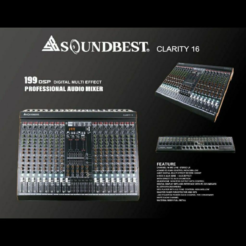Mixer Soundbest Clarity16 16channel 199dsp