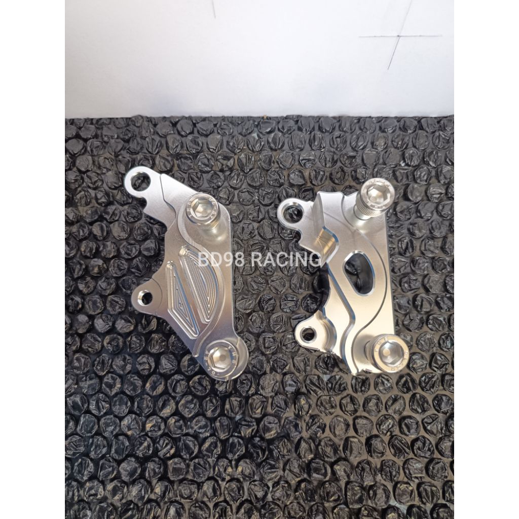 BREKET KALIPER SAMURAI / RCB 2 PISTON CNC JUPITER BURHAN, VEGA LAMA, NUOVO, JUPITER LAMA