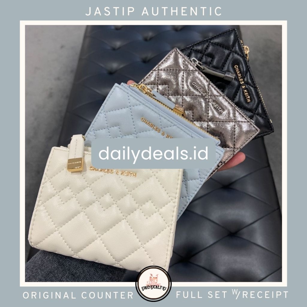 #6-10770699 Duo Quilted - Jast[p] CK ORIGINAL COUNTER SMALL WALLET DOMPET LIPAT STORE AUTHENTIC ASLI
