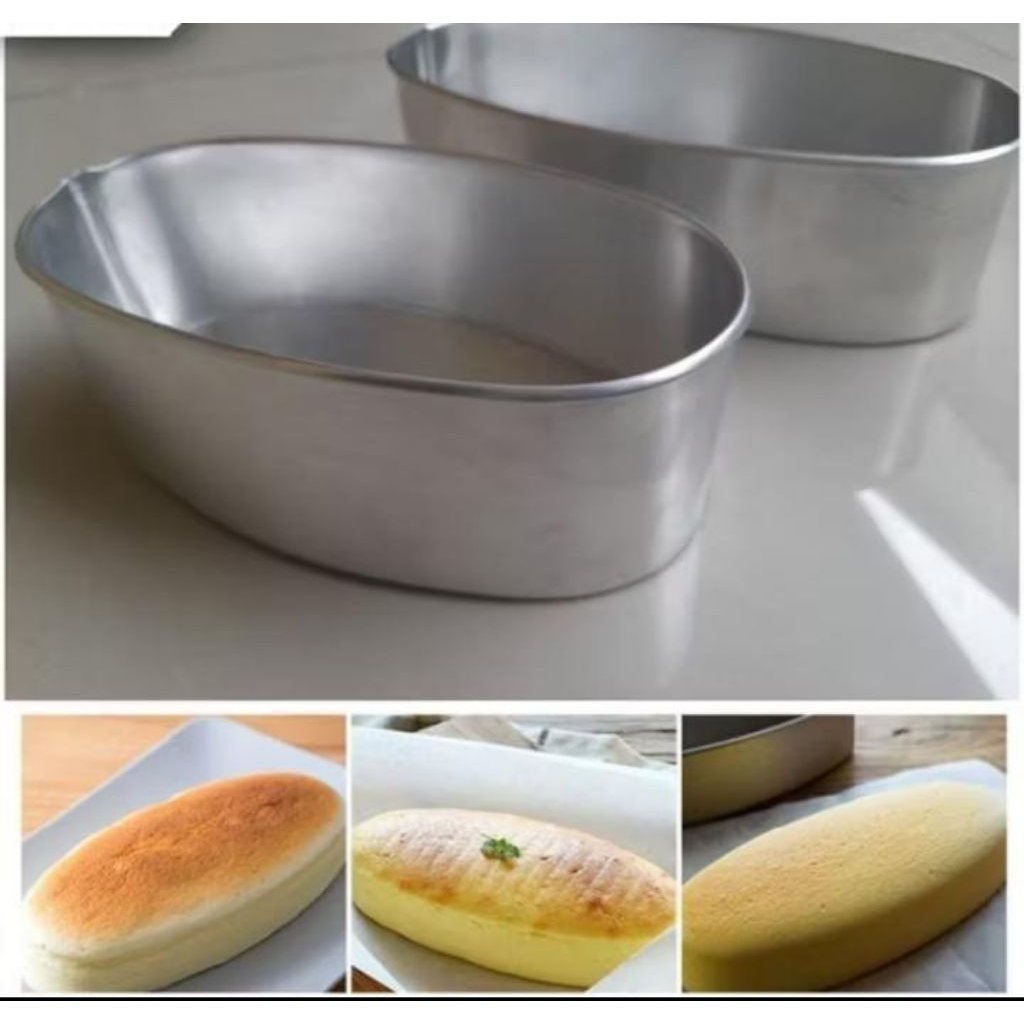 Loyang bolu oval ,loyang cheese cake oval / cetakan kue bentuk oval