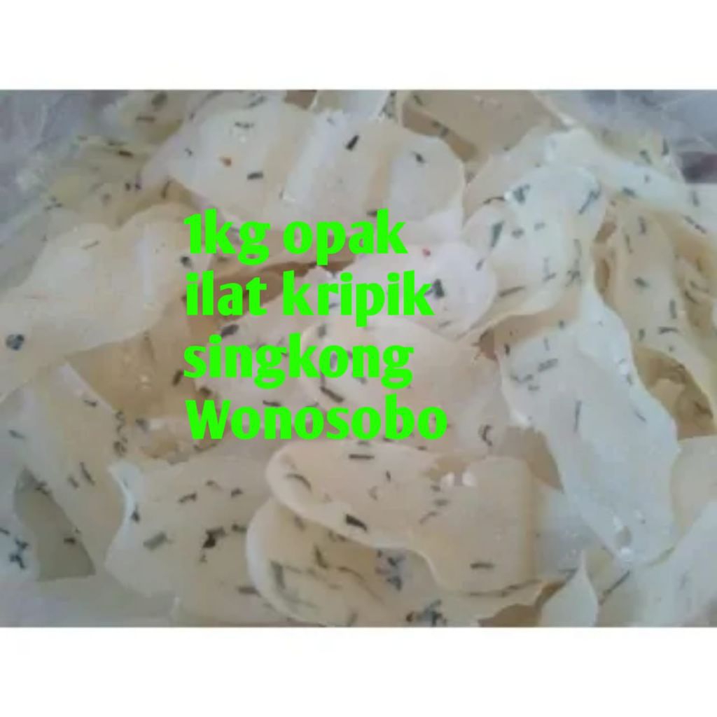 

1000 gram opak ilat kripik singkong Wonosobo