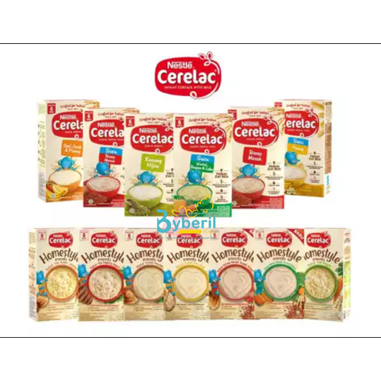BYBERILKIDS - CERELAC BUBUR BAYI 6+ 120g / BUBUR TIM CERELAC 8+ 100g/NUTRIPUFF CERELAC 25G / CERELAC