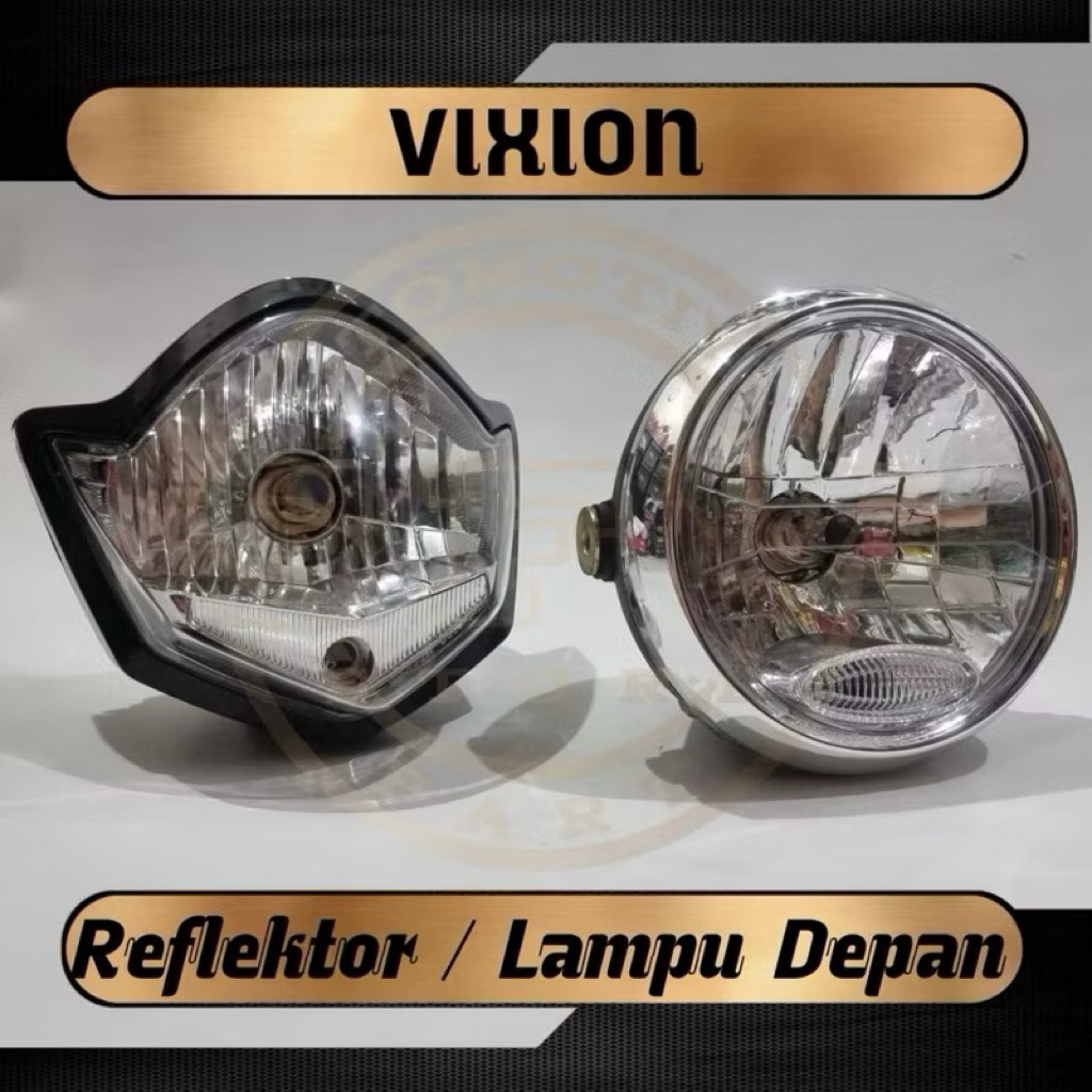 Reflektor Yamaha Vixon New baru 2010 2011 2012 Assy Black Lampu Depan Vixion new Hitam H4 Reflektor 