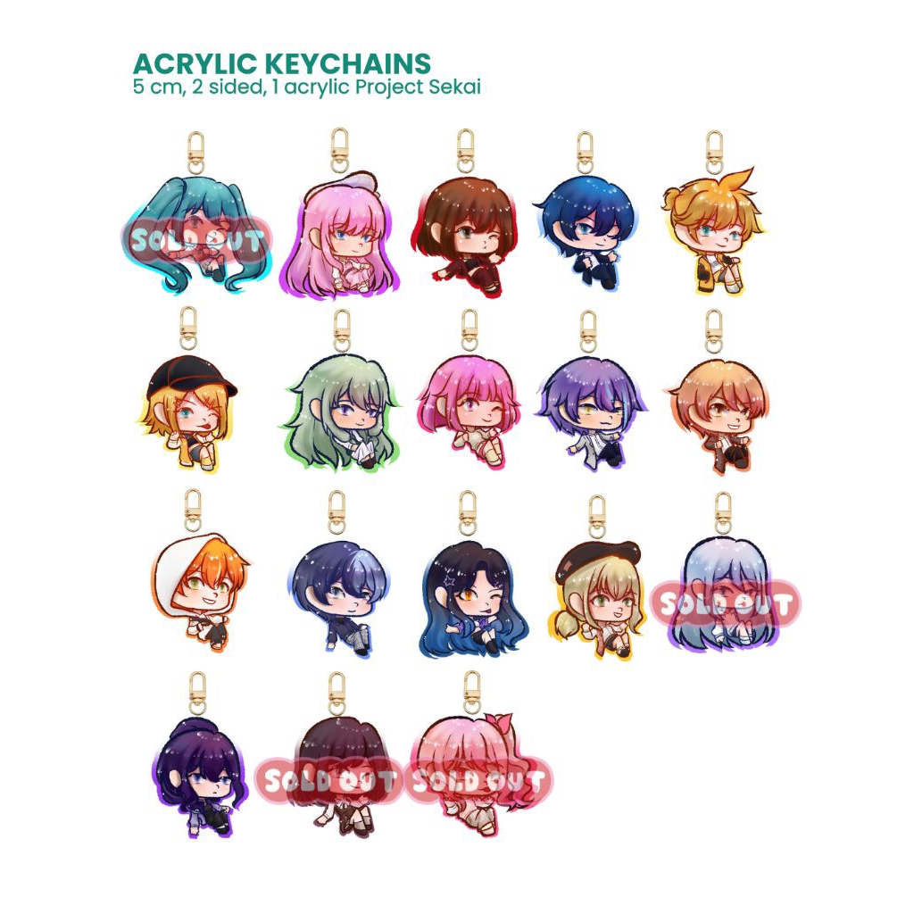 (BACA DESKRIPSI) Fanmerch Acrylic Keychain Niigo Project Sekai
