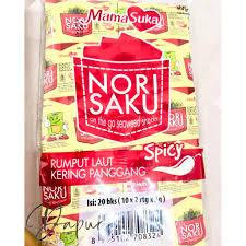 

[oddsolshop] pekanbaru/Mamasuka Nori Saku Spicy Roasted Dired Seaweed 40GR Rumput Laut Kering Pedas