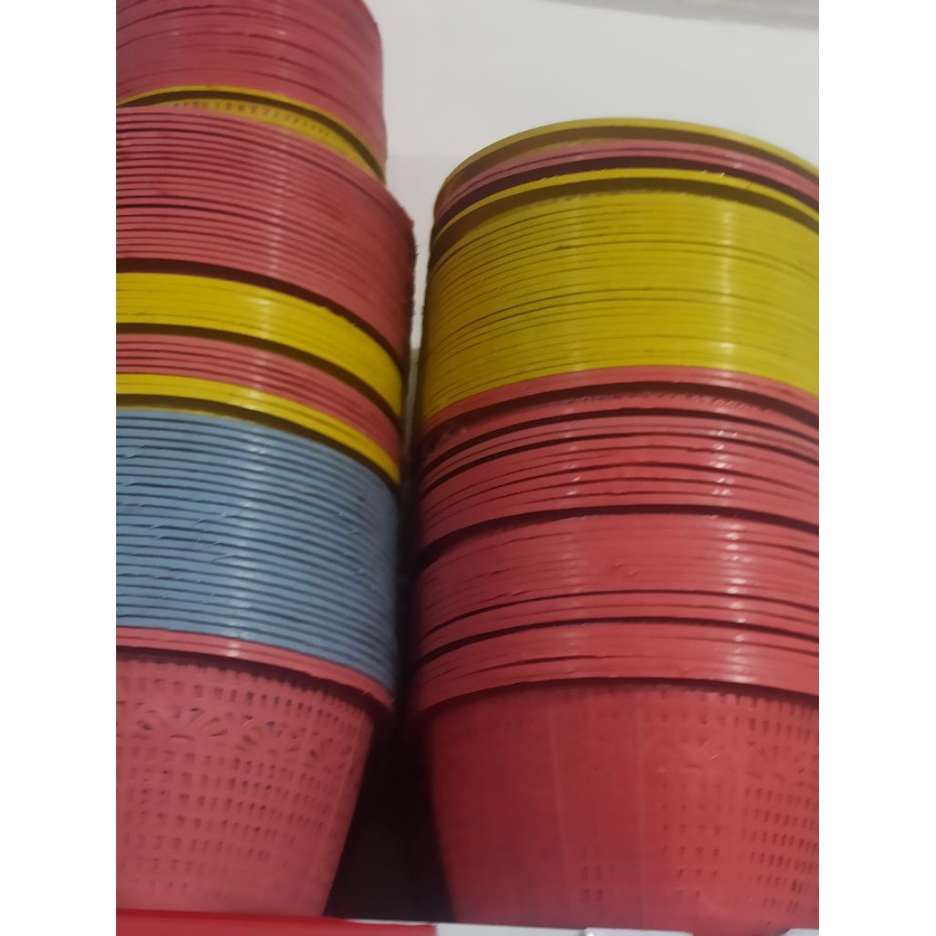 Besek Plastik 12 pcs,Wakul hajatan,Wadah Beras / Sayur / Besek Tradisional