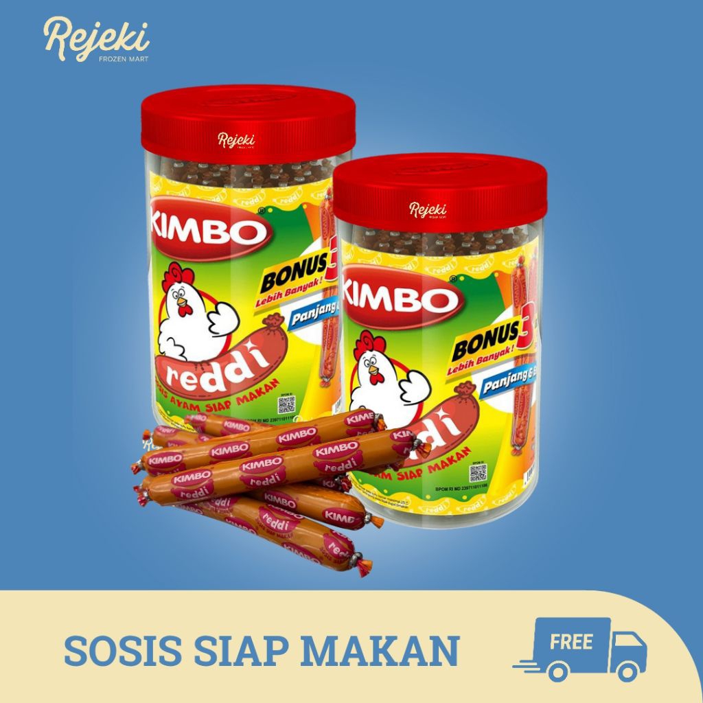 

KIMBO Reddi Sosis Siap Makan Rasa Ayam & Sapi 25pcs - Rejeki Frozen