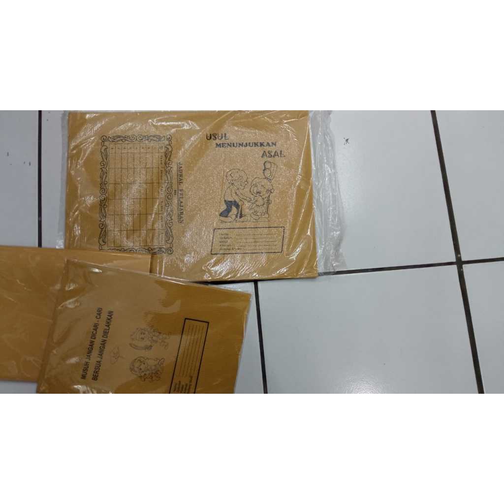 

Sampul Coklat kertas Buku Tulis Uk. A5
