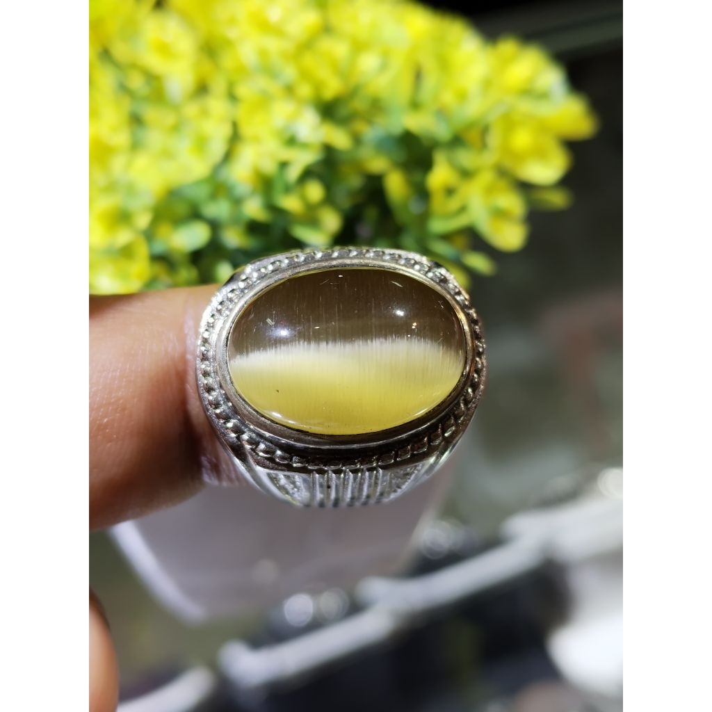 cincin batu cat eye/cincin batu