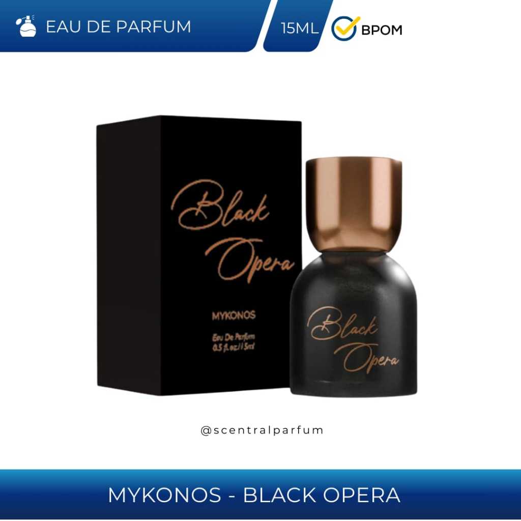 Mykonos Black Opera 15 ML for unisex parfum MYKONOS Travel Size