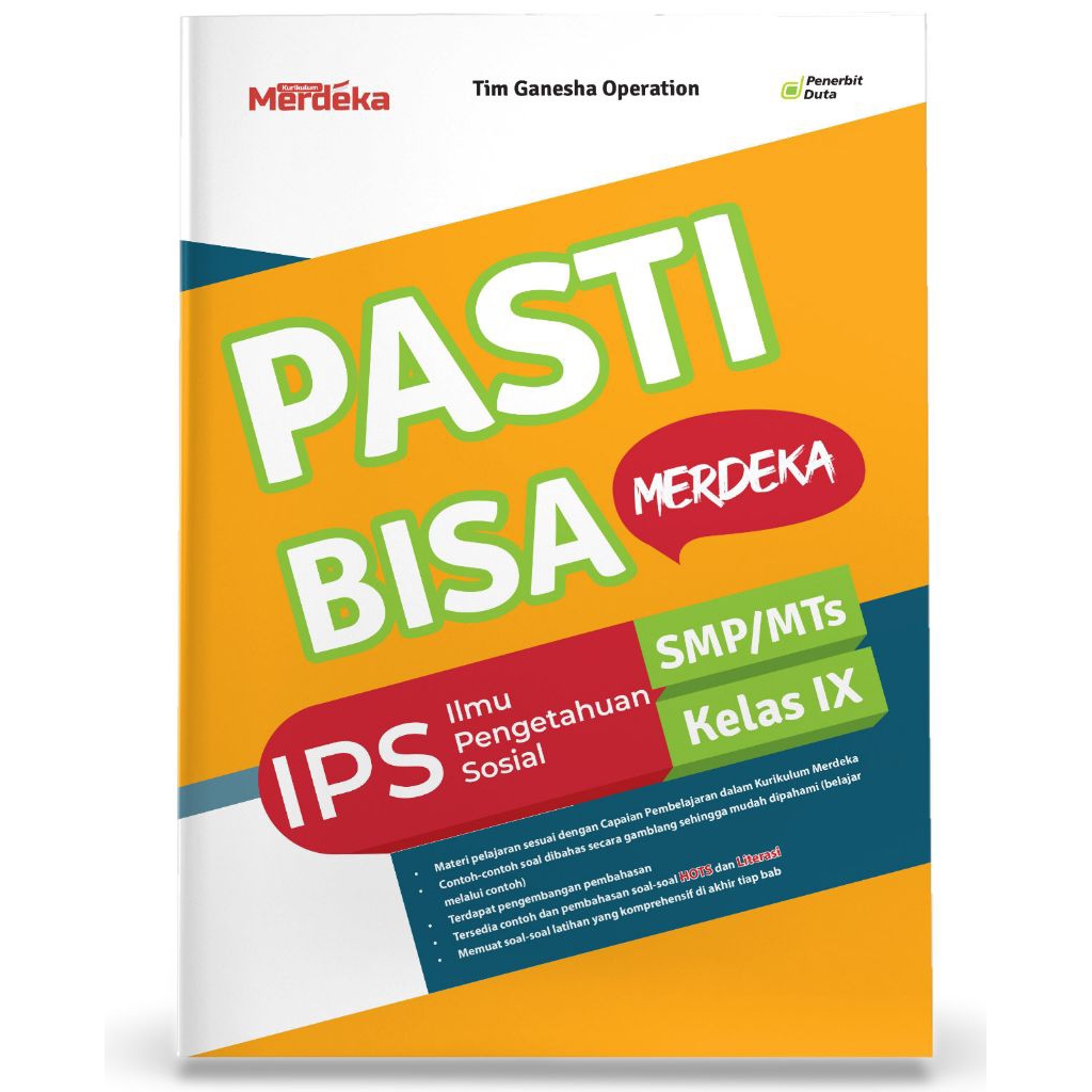 

PASTI BISA Merdeka: Ilmu Pengetahuan Sosial SMP/MTs Kelas IX
