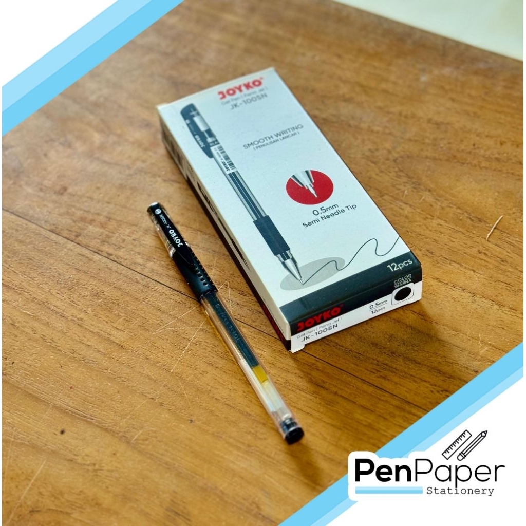 

Ballpoint JOYKO Gel Pen JK-100 Hitam Bolpoin Bolpen Pulpen
