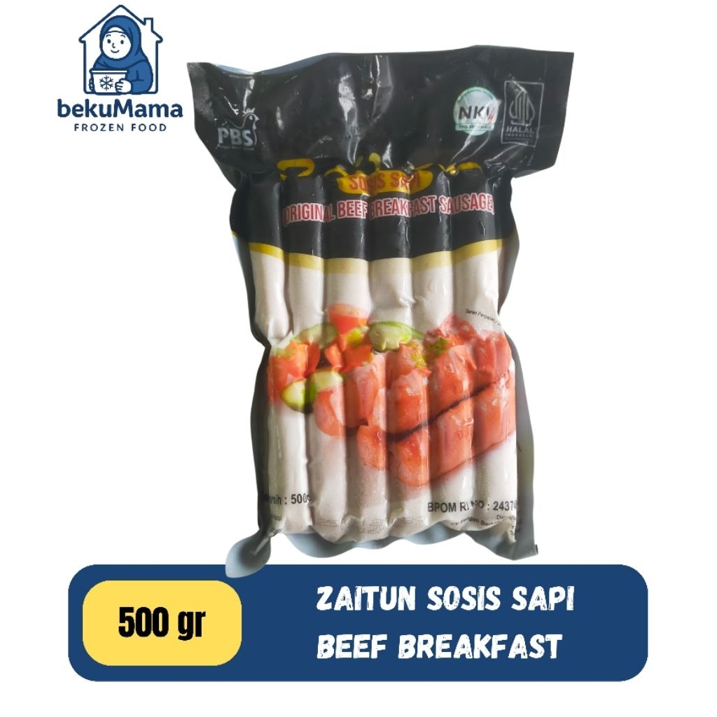 

Zaitun sosis sapi (beef breakfast) 500gr