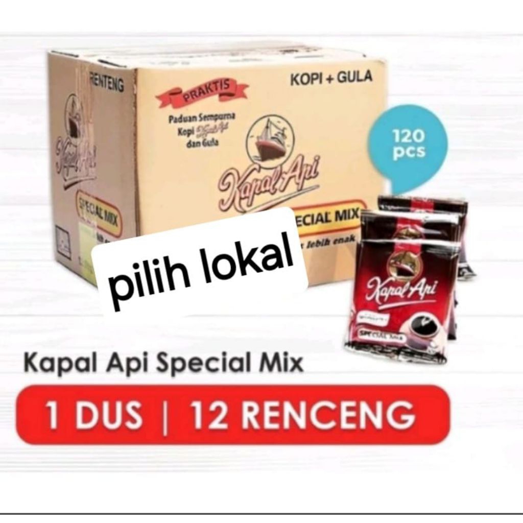 

KOPI ABC SUSU/KAPAL API SPECIAL MIX/GOODDAY 1 DUS