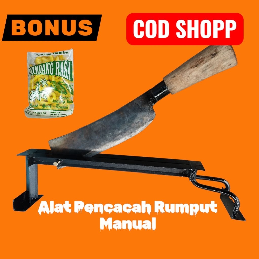SATU SET ALAT PENCACAH RUMPUT MANUAL GARANSI 100% / KACIP MANUAL,alat potong odot ,jerami,rumput,gaj