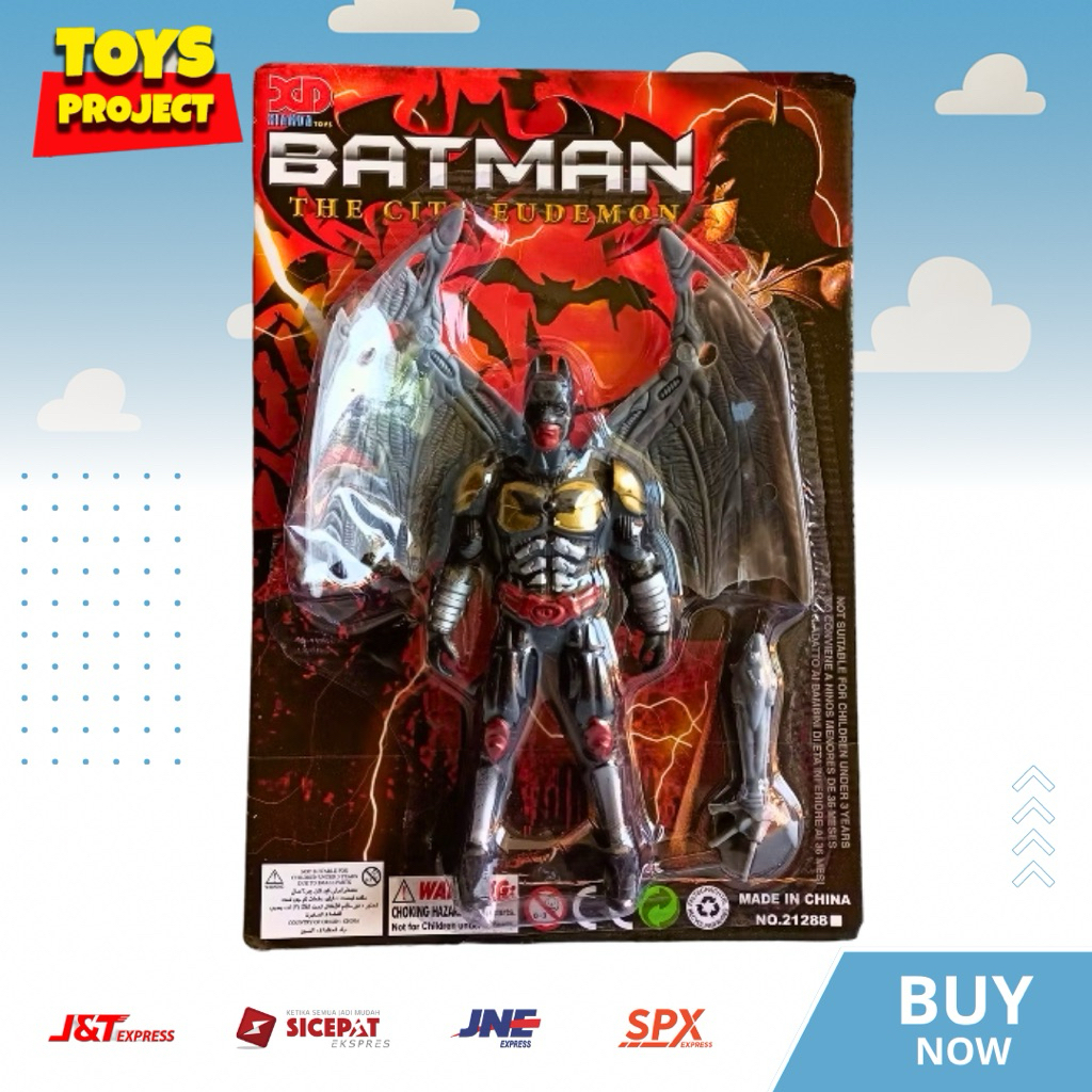 Mainan Action Figure Batman Monster Sayap Besar The City Eudemon Superhero Anak Laki-Laki Robot Toko