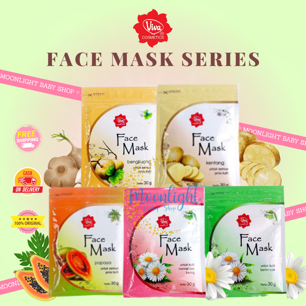 Viva Face Mask Masker Wajah 30g BPOM Halal