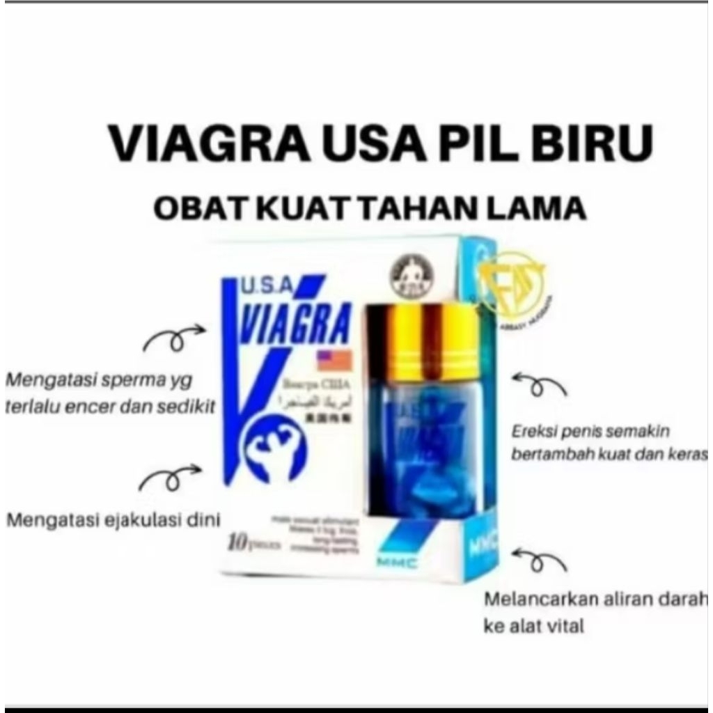 VIAGRA MMC ORIGINAL PIL BIRU ASLI IMPORT USA