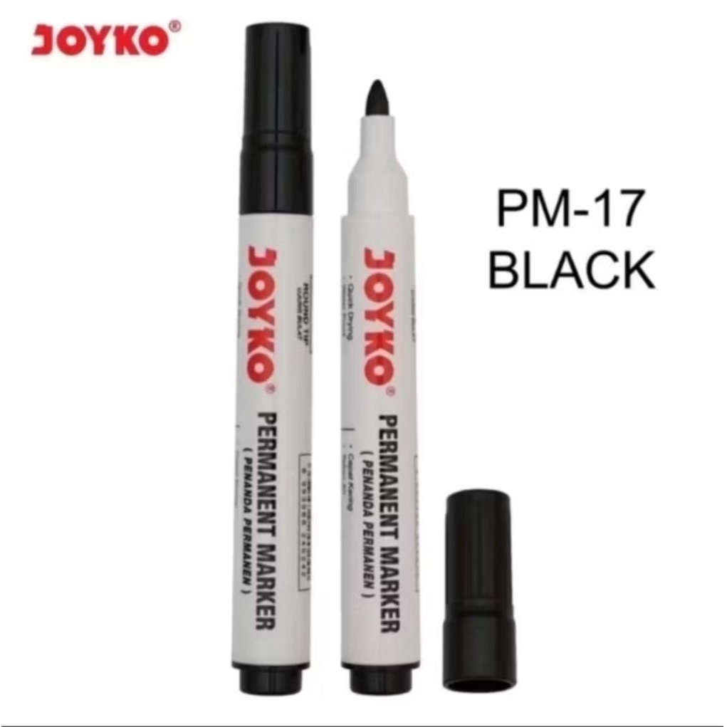 

Spidol Permanent Black Joyko PM-17