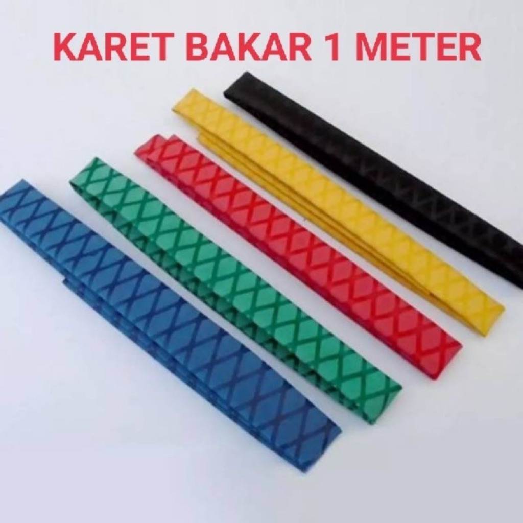 Grip karet bakar motif silang 1meter