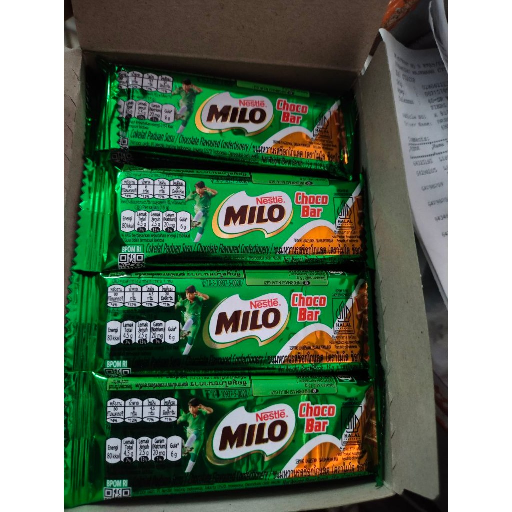 

Milo Chocobar 15g coklat batang