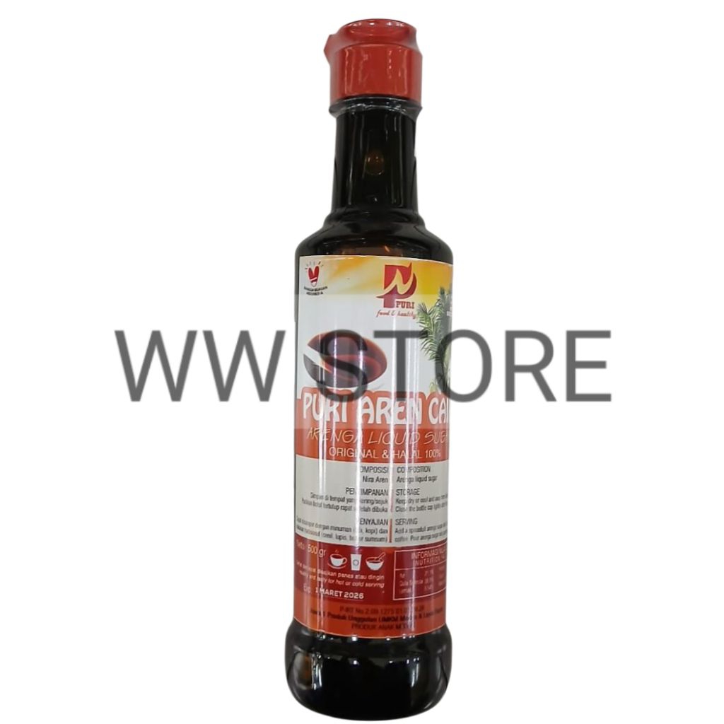 

Gula AREN CAIR halal MUI PURI ORIGINAL ARENGA LIQUID SUGAR 500g