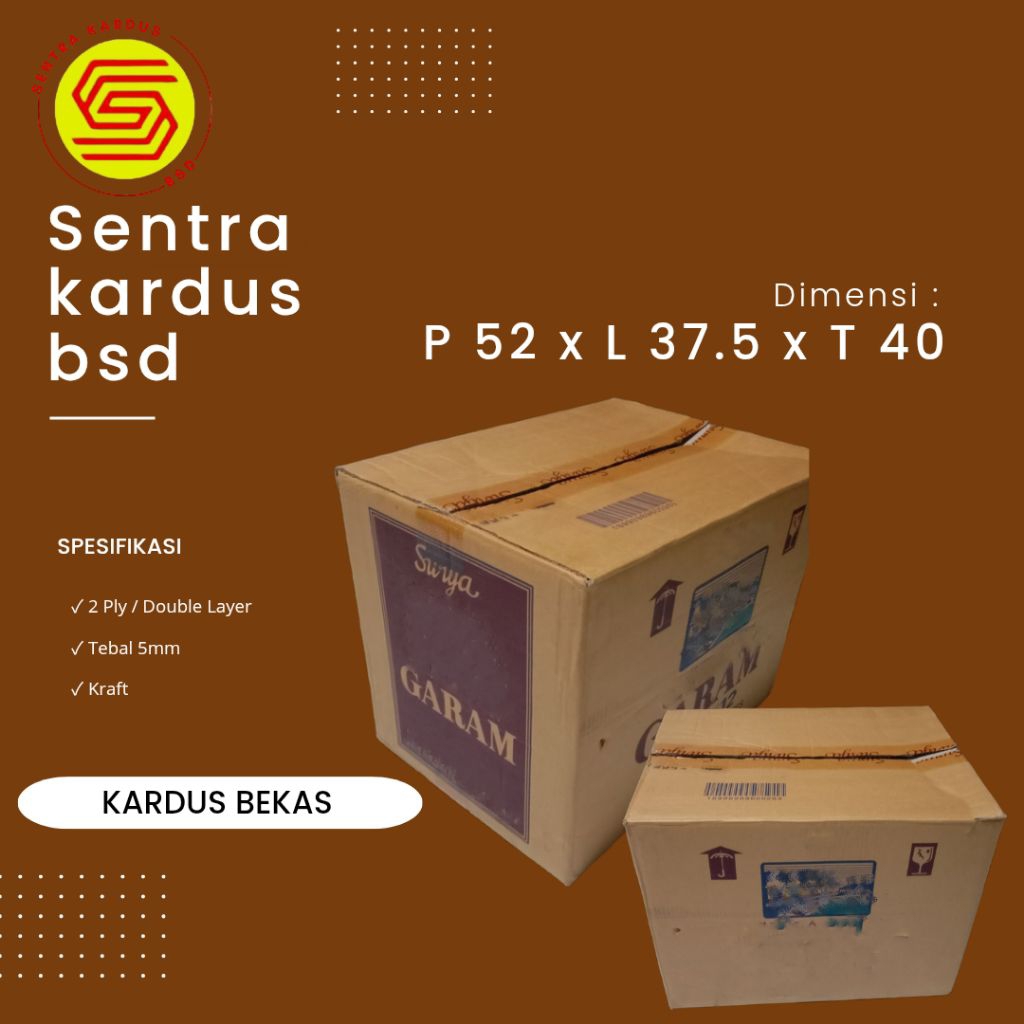 

Kardus Besar / Jumbo Untuk Pindahan / Packing P52 x L37.5 x T40