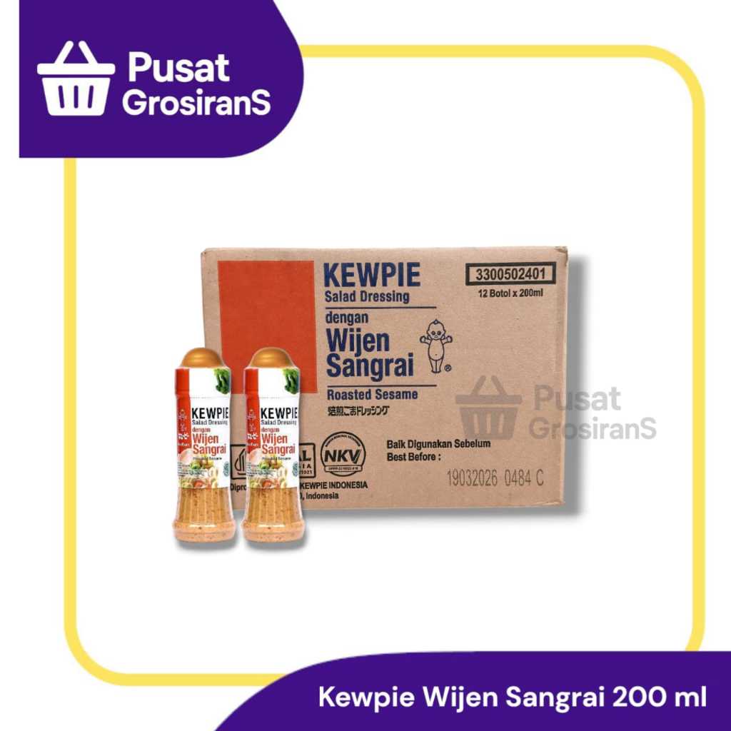 

Kewpie Wijen Sangrai Salad Dressimg 200ml isi 12 / 1 DUS